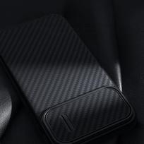 apple iphone pro max 14 - Nillkin Synthetic Fiber S Case Apple iPhone 14 Pro Max - Juodas (Black) - 4 nuotrauka