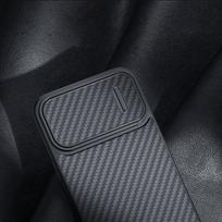 apple iphone pro max 14 - Nillkin Synthetic Fiber S Case Apple iPhone 14 Pro Max - Juodas (Black) - 7 nuotrauka