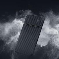 apple iphone pro max 14 - Nillkin Synthetic Fiber S Case Apple iPhone 14 Pro Max - Juodas (Black) - 9 nuotrauka