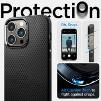 iphone air spigen - Spigen "Liquid Air Case iPhone 14 Pro" Matte Black - 3 nuotrauka