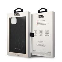 telefono deklas karl lagerfeld - Dėklas Karl Lagerfeld Saffiano Monogram Case skirtas iPhone 14 Plus, juodas - 2 nuotrauka