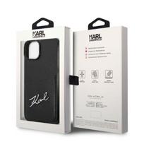 telefono deklas karl lagerfeld - Dėklas Apple iPhone 14 Plus Karl Lagerfeld Signature Logo Cardslot (KLHCP14MCSSK) juodos spalvos - 2 nuotrauka