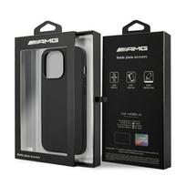 iphone case leather - Mercedes-Benz "AMG Leather Hot Stamped Case for iPhone 14 Pro" Juodas (Black) - 2 nuotrauka