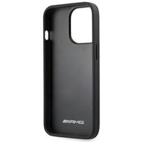 iphone case leather - Mercedes-Benz "AMG Leather Hot Stamped Case for iPhone 14 Pro" Juodas (Black) - 3 nuotrauka