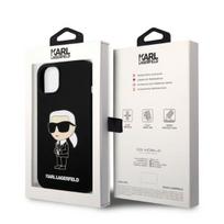 iphone 15 plus silicone case - Dėklas Karl Lagerfeld KLHCP14MSNIKBCK IPHONE 14 PLUS / 15 PLUS 6.7 "HARDCASE Juodas / Juodas SILICONE IKONIK - 2 nuotrauka