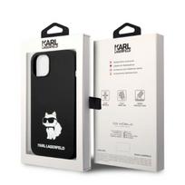 iphone 15 plus magsafe deklas - Karl Lagerfeld dėklas, skirtas iPhone 14 Plus 6,7 KLHMP14MSNCHBCK juodas kietas dėklas, skirtas Magsafe Silicone NFT Choupette - 3 nuotrauka