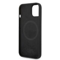 iphone 15 plus magsafe deklas - Karl Lagerfeld dėklas, skirtas iPhone 14 Plus 6,7 KLHMP14MSNCHBCK juodas kietas dėklas, skirtas Magsafe Silicone NFT Choupette - 4 nuotrauka