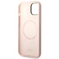 iphone 14 plus silicone case with magsafe - Karl Lagerfeld iPhone 14 Plus Silicone Case with MagSafe – Rožinė (Pink) - 3 nuotrauka