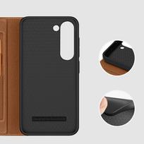 flip telefonai - Dux Ducis skin X2 dėklas Samsung Galaxy S23   atverčiama dėklo piniginė dėklas stovas rudas - 4 nuotrauka