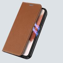 flip telefonai - Dux Ducis skin X2 dėklas Samsung Galaxy S23   atverčiama dėklo piniginė dėklas stovas rudas - 8 nuotrauka