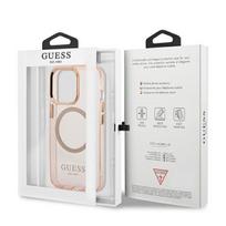 iphone 13 pro max magsafe case - Apple iPhone 13 Pro Max Guess Dėklas Gold Outline Translucent MagSafe (GUHMP13XHTCMP) rožinės spalvos - 2 nuotrauka