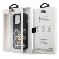 telefono deklas karl lagerfeld - Apple iPhone 13 Pro Karl Lagerfeld dėklas Karlimals Cardslot (KLHCP13LCANCNK) juodos spalvos - 2 nuotrauka
