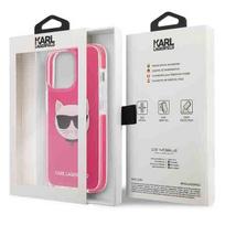 apple telefono dekliukai - Karl Lagerfeld "TPE Choupette Head Case iPhone 13 Pro" Fuchsia - 2 nuotrauka