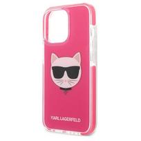 apple telefono dekliukai - Karl Lagerfeld "TPE Choupette Head Case iPhone 13 Pro" Fuchsia - 4 nuotrauka
