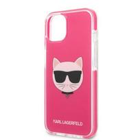 dekliukas iphone 13 mini - Karl Lagerfeld "TPE Choupette Head Case iPhone 13 mini" Fuchsia - 4 nuotrauka