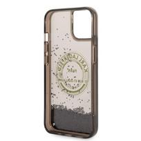 iphone 13 telefono deklas karl lagerfeld - Apple iPhone 14 Karl Lagerfeld dėklas Liquid Glitter RSG (KLHCP14SLCRSGRK) juodos spalvos - 3 nuotrauka