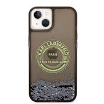 iphone 13 telefono deklas karl lagerfeld - Apple iPhone 14 Karl Lagerfeld dėklas Liquid Glitter RSG (KLHCP14SLCRSGRK) juodos spalvos - 4 nuotrauka