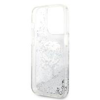 telefono deklas karl lagerfeld - Karl Lagerfeld "Glitter Karl Head iPhone 14 Pro" Silver - 3 nuotrauka