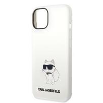 iphone 15 plus silicone case - Apple iPhone 14 Plus Karl Lagerfeld dėklas silikoninis Choupette MagSafe (KLHMP14MSNCHBCH) baltos spalvos - 5 nuotrauka
