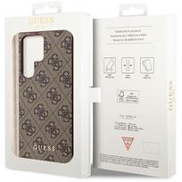 telefonai samsung galaxy - Guess "4G Metal Gold Logo" dėklas Samsung Galaxy S23 Ultra Rudas (Brown) - 2 nuotrauka