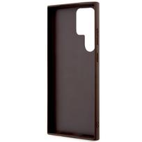 telefonai samsung galaxy - Guess "4G Metal Gold Logo" dėklas Samsung Galaxy S23 Ultra Rudas (Brown) - 3 nuotrauka