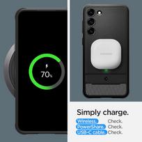 telefonai samsung galaxy - Dėklas Spigen RUGGED ARMOR GALAXY S23 MATTE Juodas - 3 nuotrauka