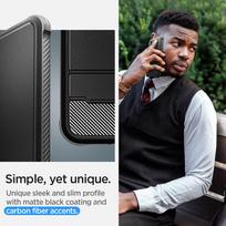 telefonai samsung galaxy - Dėklas Spigen RUGGED ARMOR GALAXY S23 MATTE Juodas - 6 nuotrauka