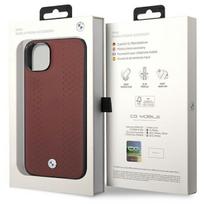 iphone 13 odinis deklas - Apple iPhone 14 BMW odinis dėklas Diamond Pattern (BMHCP14S22RFGR) burgundy - 2 nuotrauka