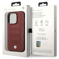 apple leather case with magsafe iphone 14 pro max - Apple iPhone 14 Pro Max BMW odinis dėklas Seats Pattern MagSafe MagSafe (BMHMP14X22RPSR) burgundy - 2 nuotrauka
