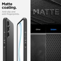 samsung telefonai - Spigen Liquid Air dėklas Samsung Galaxy A54 5G Matinis juodas (Matte Black) - 3 nuotrauka