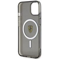 iphone 13 14 dekliukai - Ferrari "Translucent Magsafe iPhone 14" Black - 3 nuotrauka