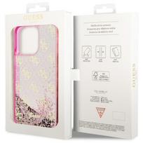 glitter - Guess "Liquid Glitter 4G Transculent iPhone 14 Pro" Pink - 2 nuotrauka