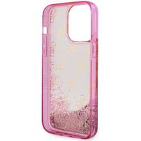 glitter - Guess "Liquid Glitter 4G Transculent iPhone 14 Pro" Pink - 3 nuotrauka