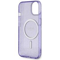 iphone 14 violetine - Guess "Glitter Gold MagSafe iPhone 14 Plus" Purple - 3 nuotrauka