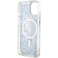 iphone 13 telefono deklas guess - Guess "Leopard MagSafe iPhone 14" Blue - 3 nuotrauka