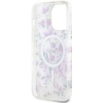 apple iphone 14 pro max - Guess "Flower MagSafe iPhone 14 Pro Max" Transparent - 3 nuotrauka