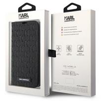 telefono deklas karl lagerfeld - Karl Lagerfeld "Saffiano Monogram Book Case iPhone 14 Pro" Black - 2 nuotrauka