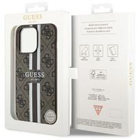 iphone 13 pro max deklai - Guess "4G Printed Stripes MagSafe iPhone 13 Pro Max" Brown - 2 nuotrauka
