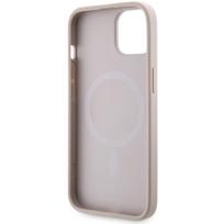 iphone 15 plus magsafe deklas - Guess "GCube Stripes MagSafe iPhone 14 Plus" Pink - 3 nuotrauka