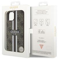 iphone 13 telefono deklas guess - Guess "4G Printed Stripes MagSafe iPhone 14" Brown - 2 nuotrauka