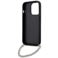 telefono deklas karl lagerfeld - Karl Lagerfeld "Saffiano Monogram Chain iPhone 14 Pro" Black - 3 nuotrauka