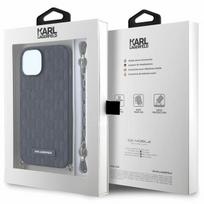 iphone 13 telefono deklas karl lagerfeld - Karl Lagerfeld "Saffiano Monogram Chain iPhone 14" Black - 2 nuotrauka
