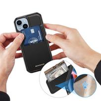 telefono pinigine iphone - 3in1 Wallet with Stand Apple iPhone 15 Plus MagSafe RFID Blocker Dux Ducis Rafi Mag - dėklas telefonui juodos spalvos - 8 nuotrauka