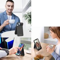 telefono pinigine iphone - 3in1 Wallet with Stand Apple iPhone 15 Plus MagSafe RFID Blocker Dux Ducis Rafi Mag - dėklas telefonui juodos spalvos - 10 nuotrauka