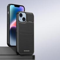 telefono pinigine iphone - 3in1 Wallet with Stand Apple iPhone 15 Plus MagSafe RFID Blocker Dux Ducis Rafi Mag - dėklas telefonui juodos spalvos - 12 nuotrauka
