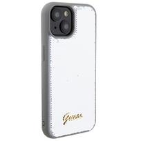 deklas iphone 13 guess - Guess "GUHCP15SPSFDGSS Sequin Script Metal iPhone 15" Silver - 4 nuotrauka