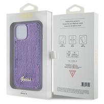 iphone 14 violetine - Guess "GUHCP15SPSFDGSU Sequin Script Metal iPhone 15" Purple - 2 nuotrauka