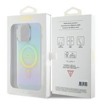 deklas iphone 15 pro guess - Guess "GUHMP15LHITSQ IML Iridescent MagSafe iPhone 15 Pro" Turquoise - 2 nuotrauka
