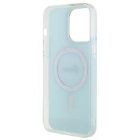 deklas iphone 15 pro guess - Guess "GUHMP15LHITSQ IML Iridescent MagSafe iPhone 15 Pro" Turquoise - 3 nuotrauka