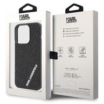 telefono deklas karl lagerfeld - Karl Lagerfeld "KLHCP15L3DMKRLK 3D Rubber Multi Logo iPhone 15 Pro" Black - 2 nuotrauka
